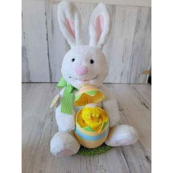 Hallmark Rockin Rabbit AS IS Easter bunny plush Home Spring decor - Picture 2 of 7
